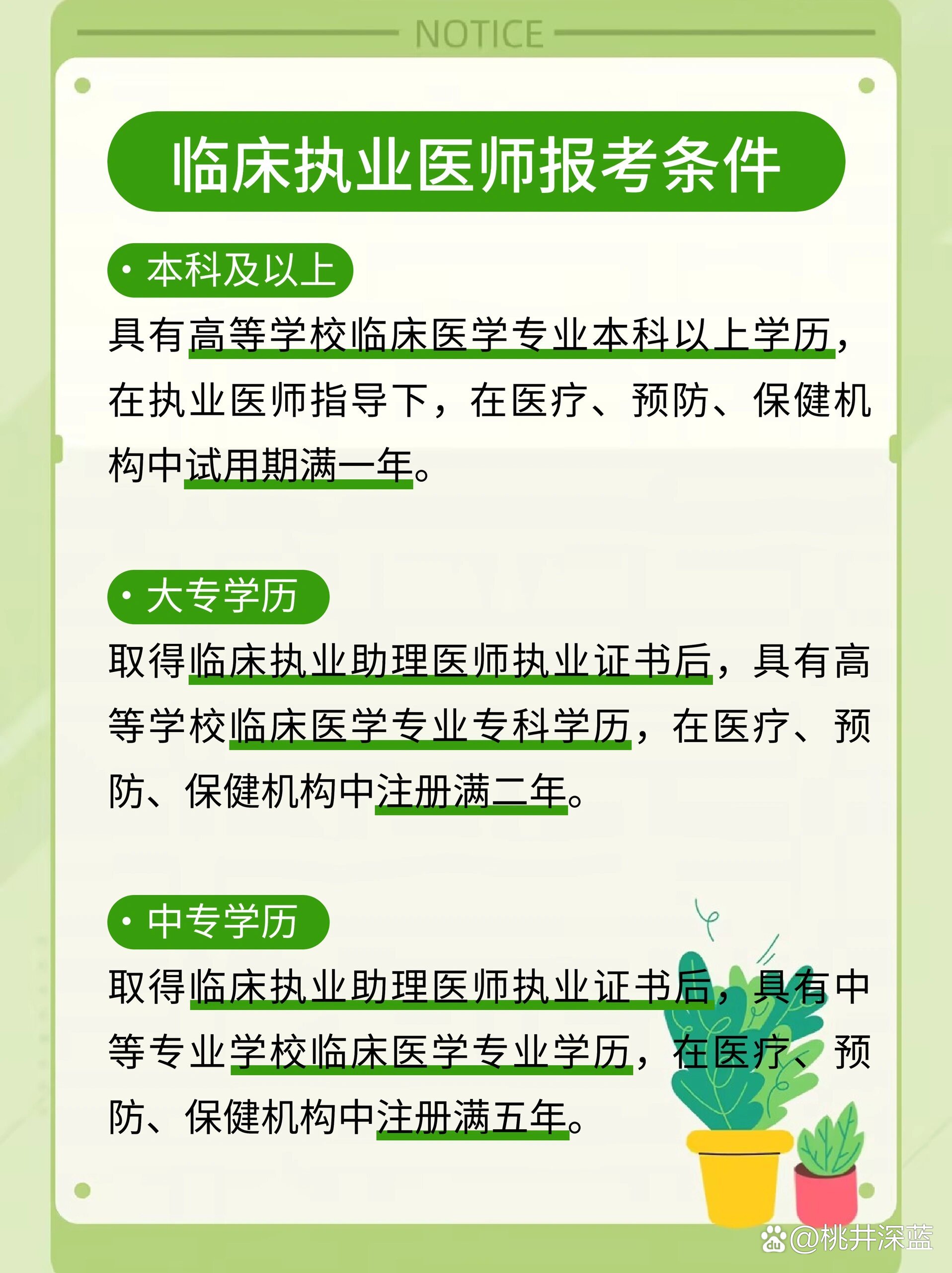 最新医师报考条件详解