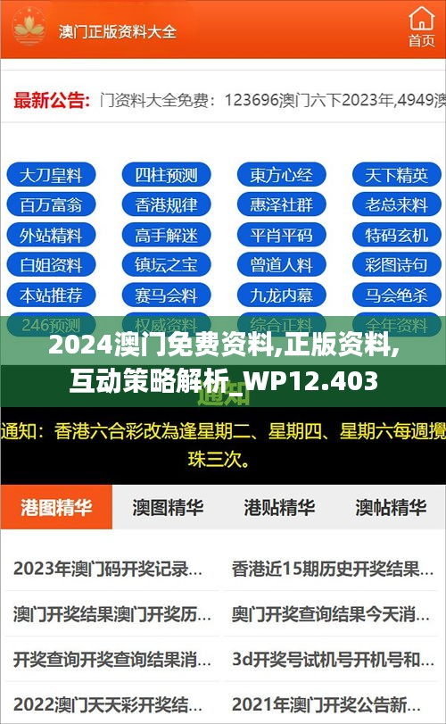 2024牟正版澳门正版免费资料,环境适应性策略应用_户外版2.642