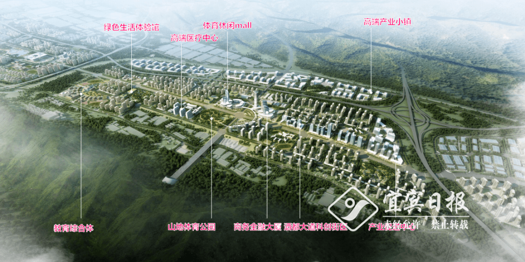 宜宾翠屏新区未来城市蓝图规划揭秘